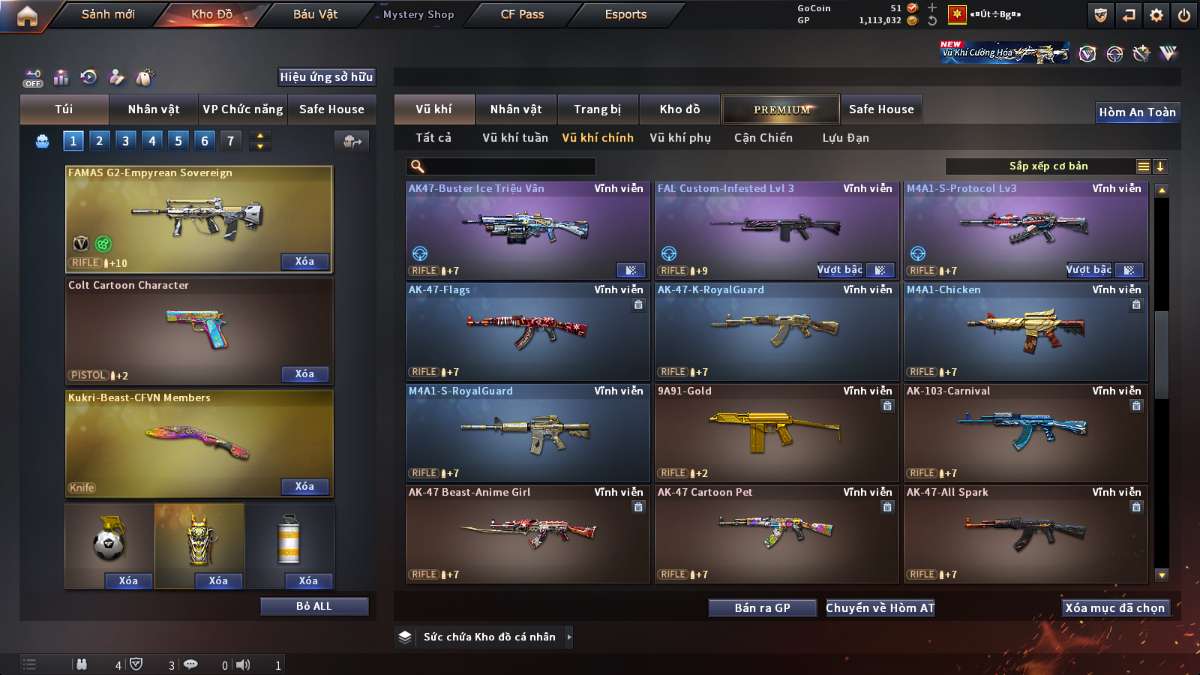 shop acc cf uy tin gia re
